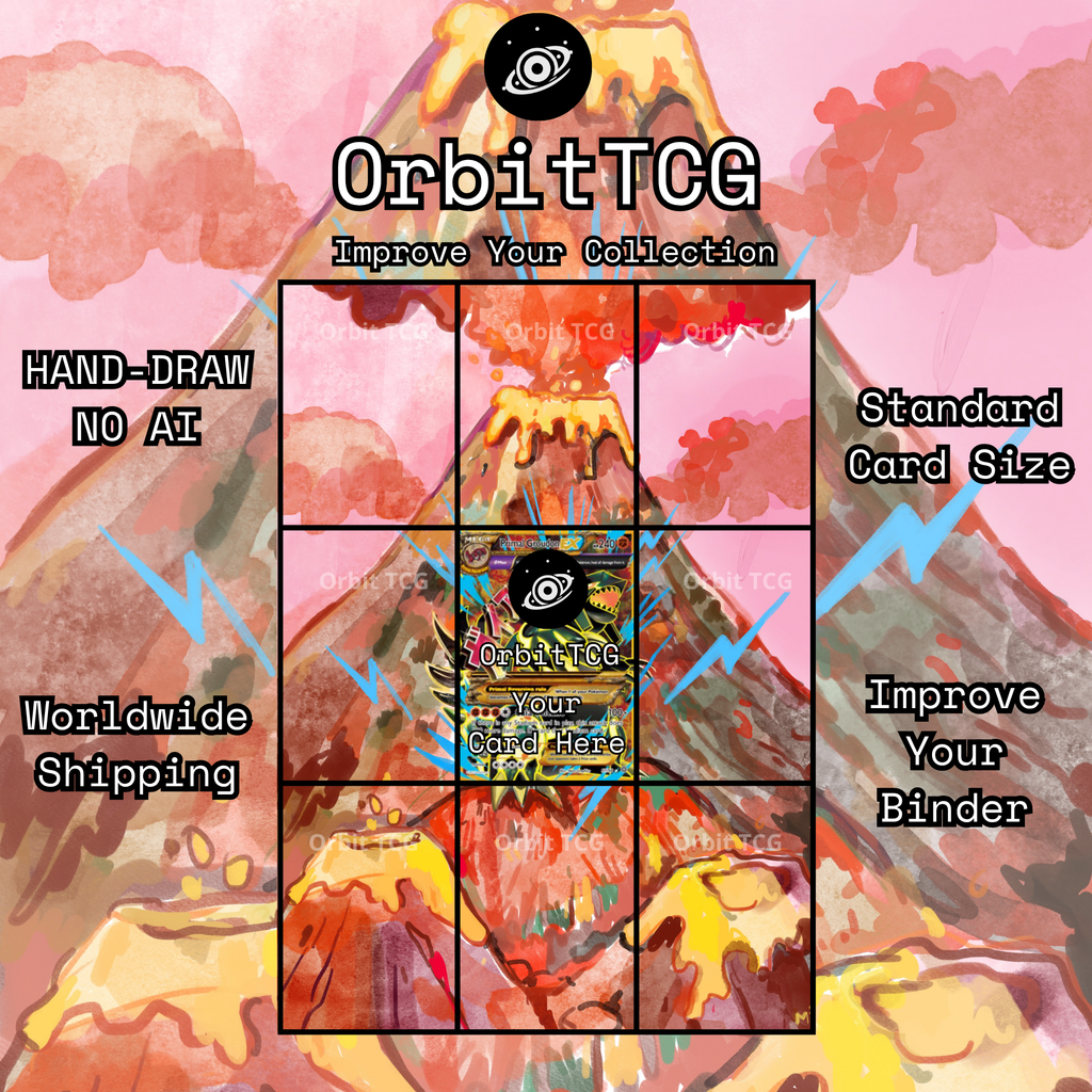 Primal Groudon EX V1 Extended Art Background — AOR 097 | OrbitTCG