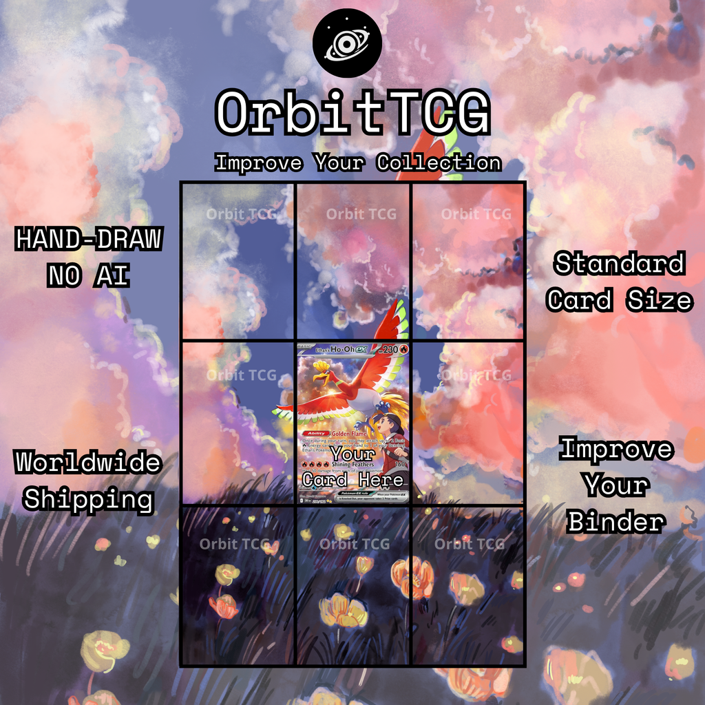 Ethan's Ho-Oh ex Extended Art Background | Destined Rivals #23- DRI
