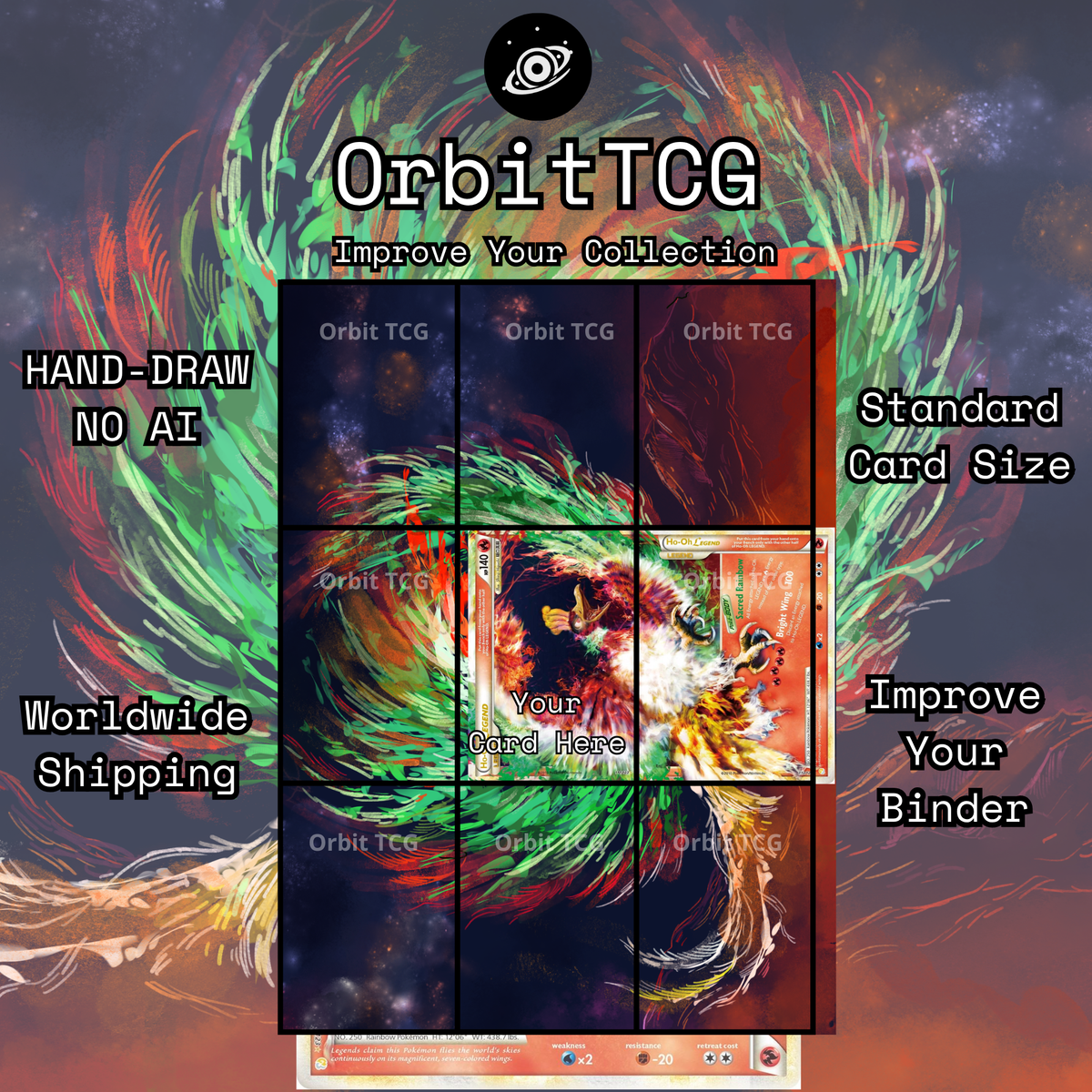 Ho-Oh LEGEND Extended Art Background | HeartGold & SoulSilver #111 + #112