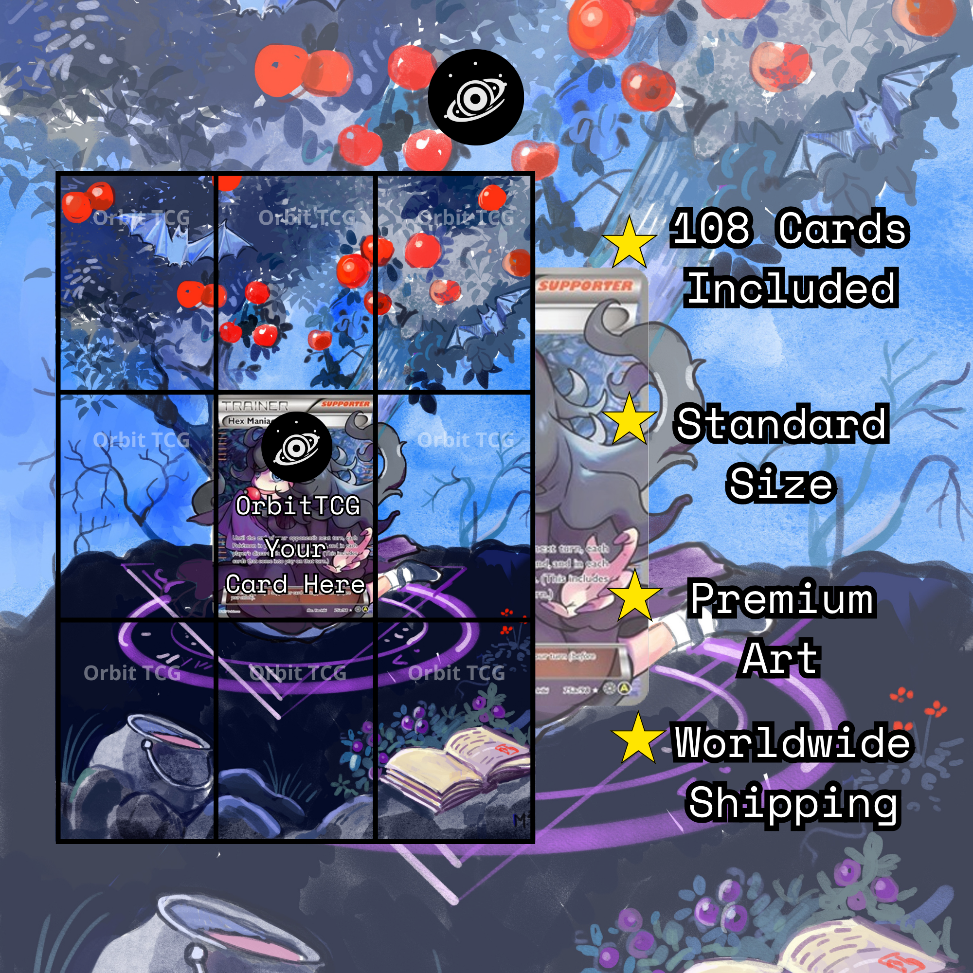 Hex Maniac V2 Extended Art Background — AOR 75a
