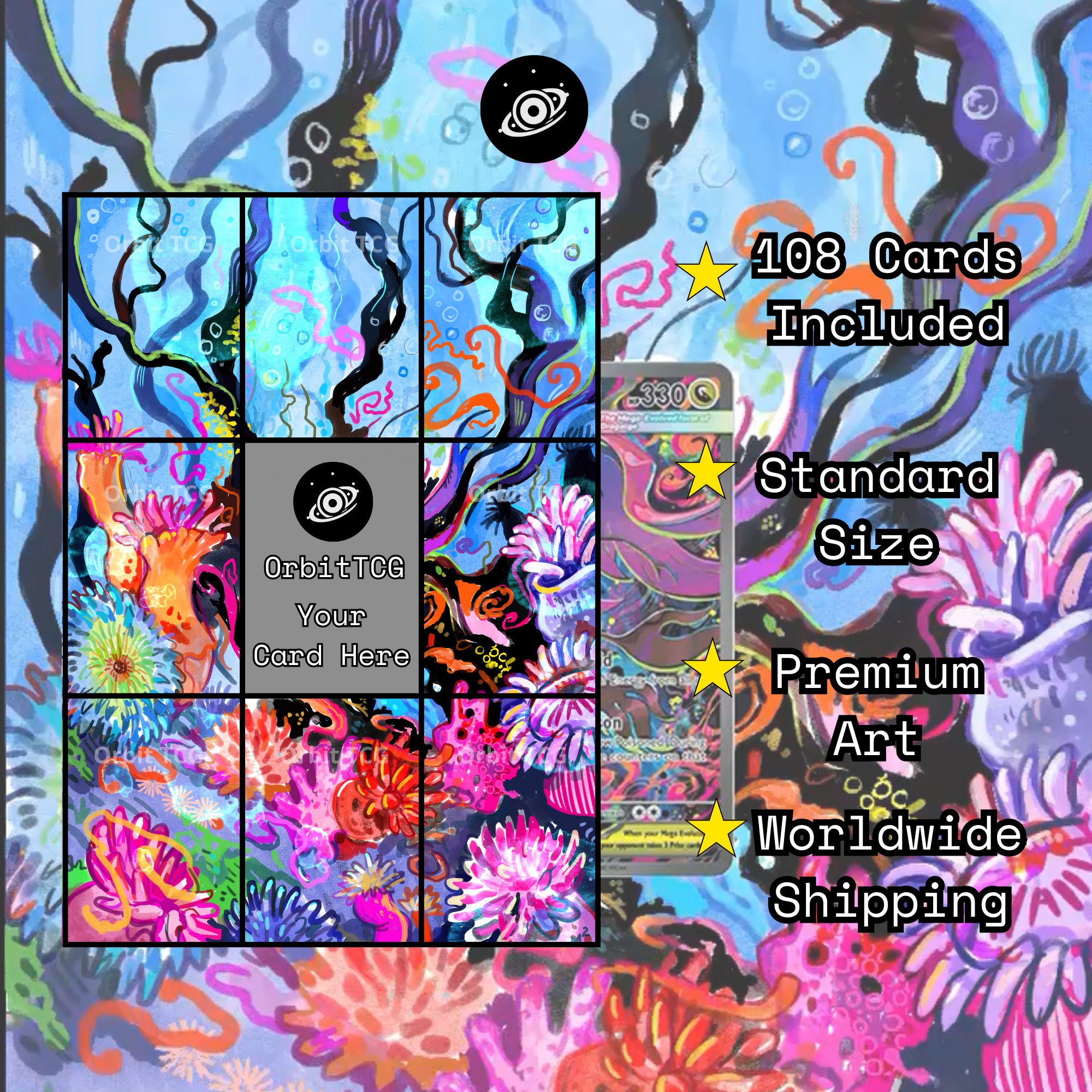 Art Extended Background — CRI 118 Mega Dragalge ex | Chaos Rising