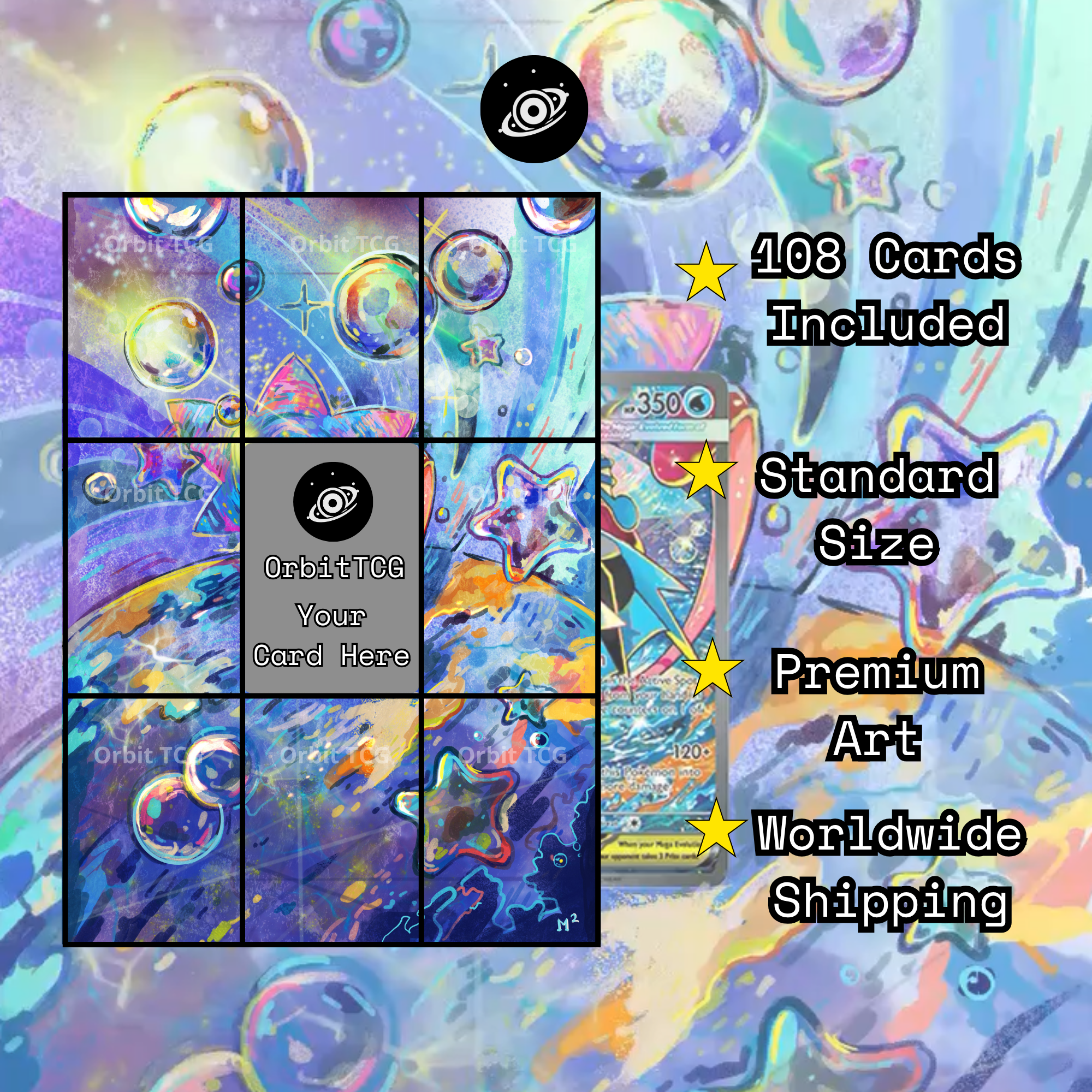 Art Extended Background — CRI 116 Mega Greninja ex | Chaos Rising