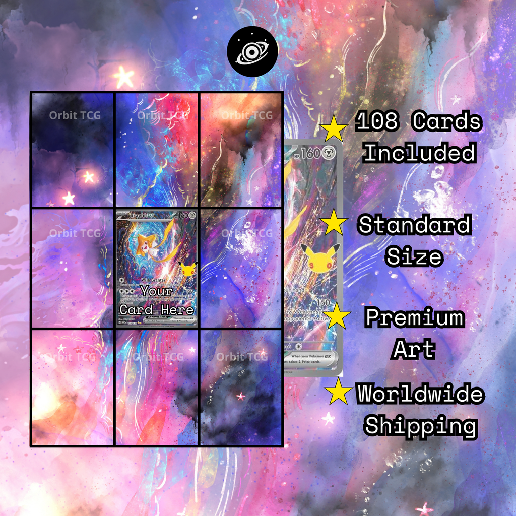 Jirachi ex Extended Art Background | Pokémon 30th Celebration | 30C 155