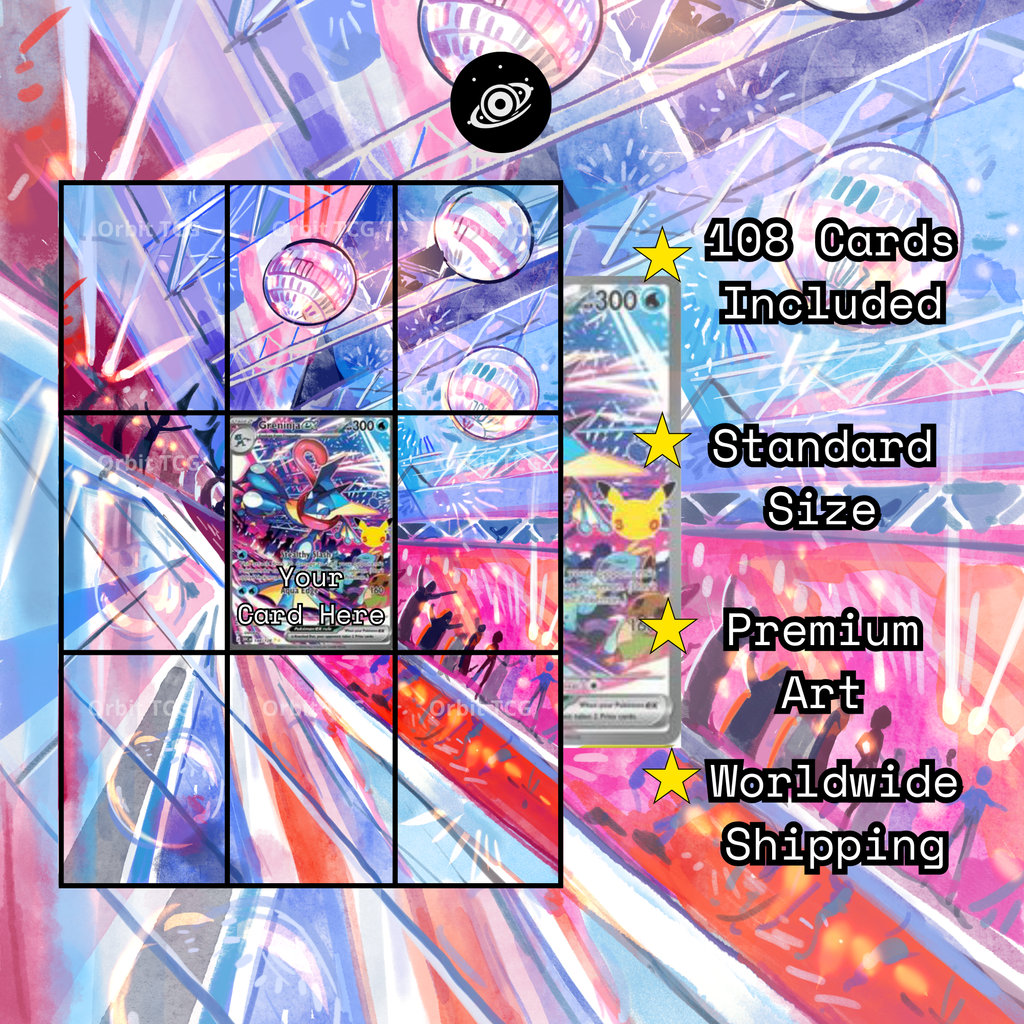 Greninja ex Extended Art Background | Pokémon 30th Celebration | 30C 148