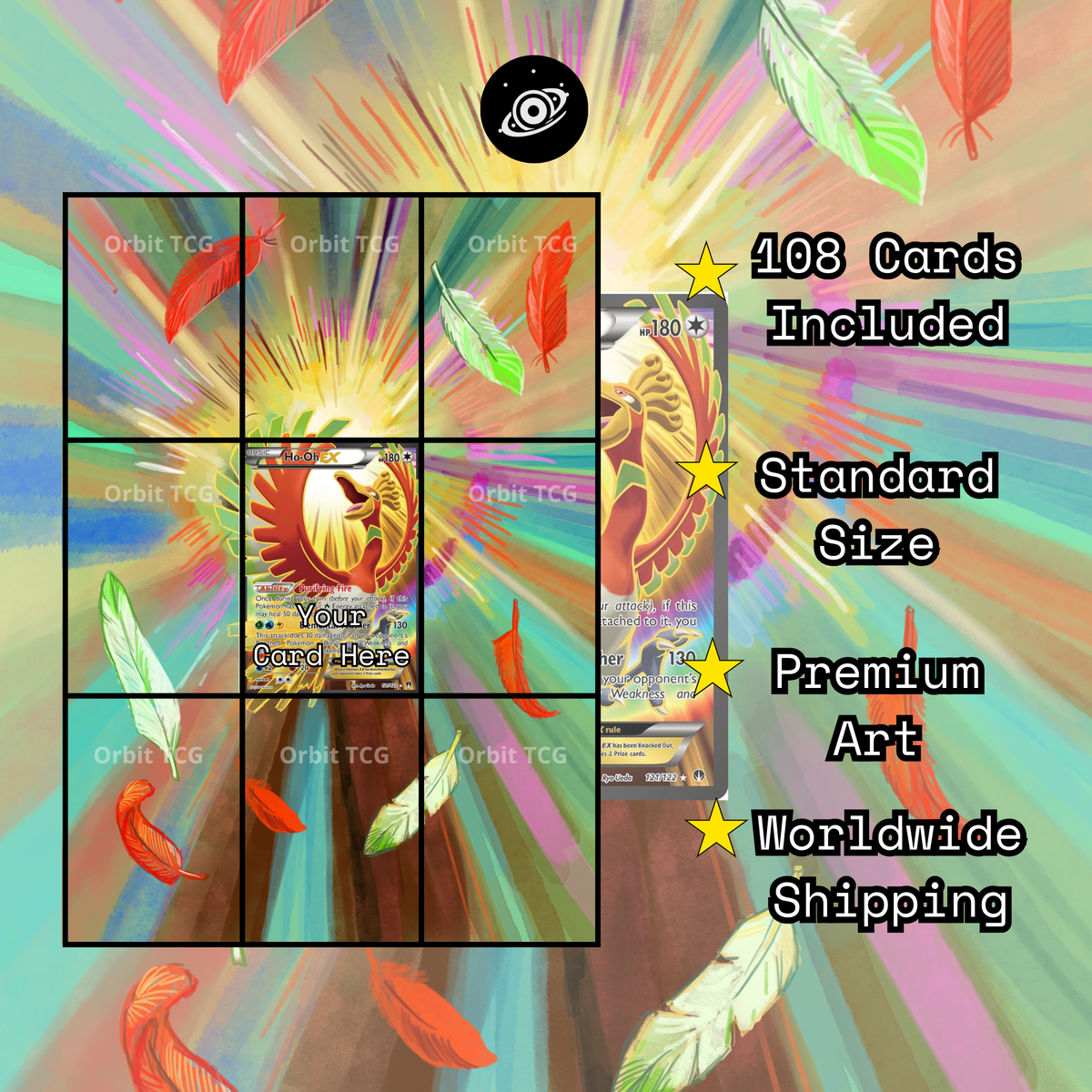 Ho-Oh EX Extended Art Background | BREAKpoint #121