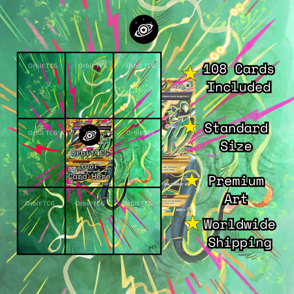 M Rayquaza EX Extended Art Background — AOR 098 | OrbitTCG