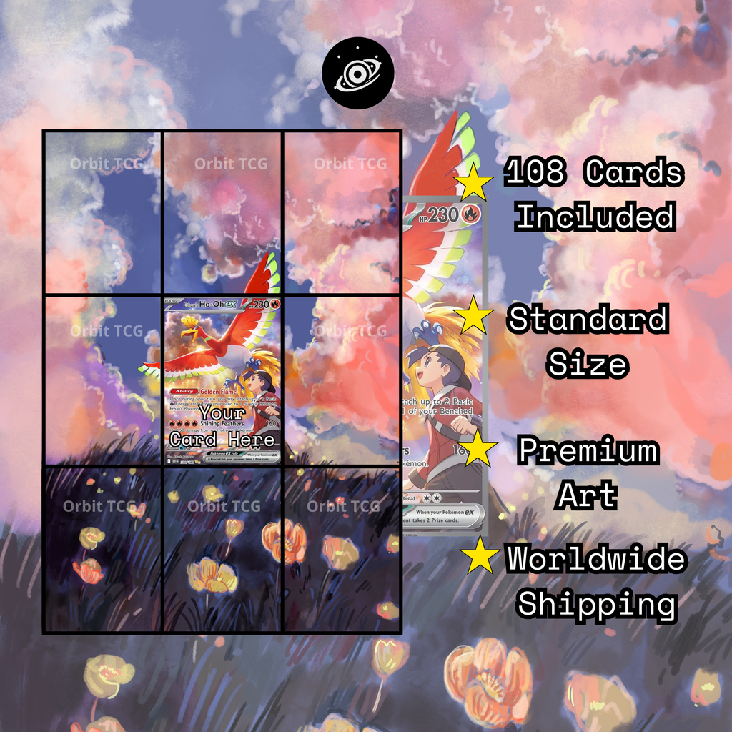 Ethan's Ho-Oh ex Extended Art Background | Destined Rivals #23- DRI