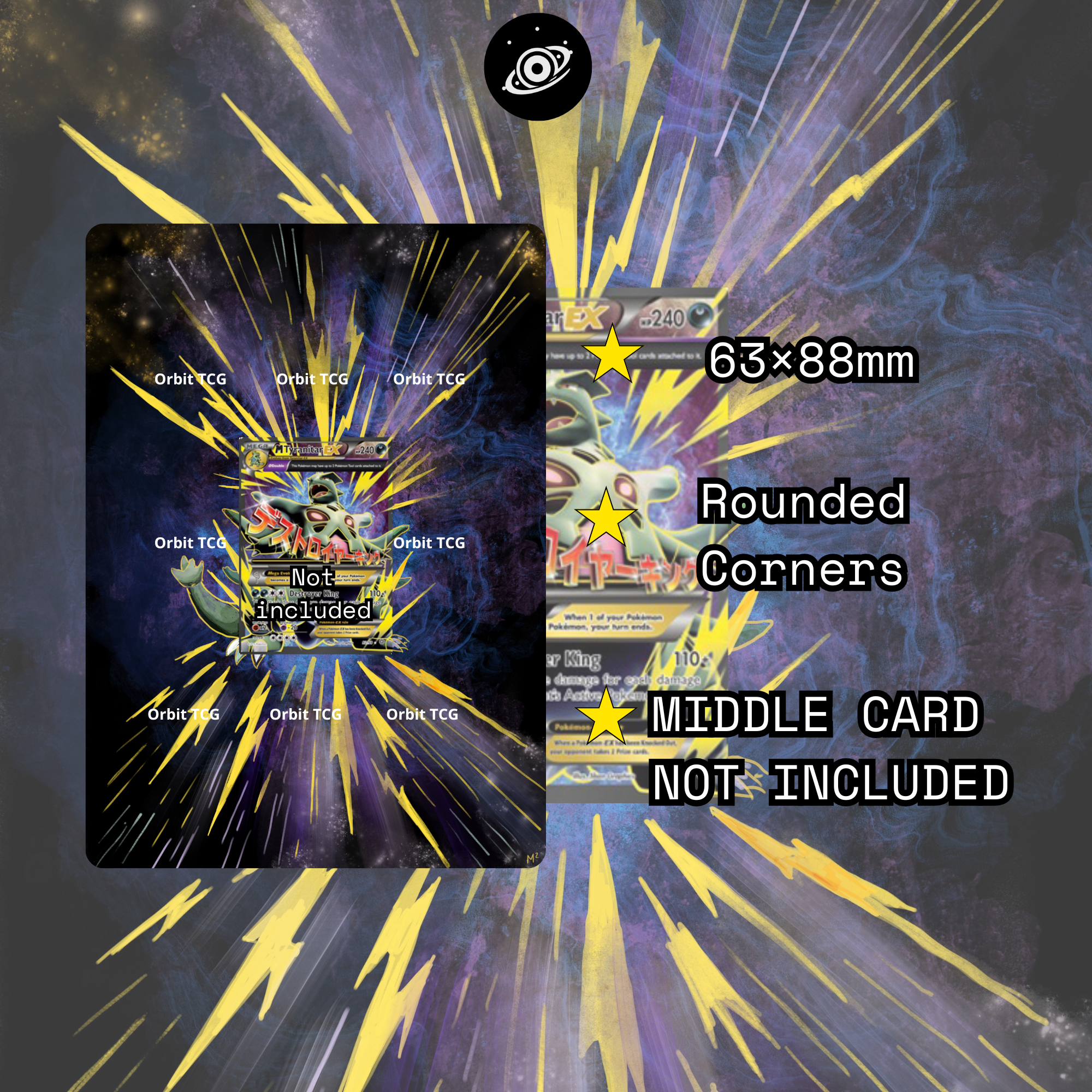 M Tyranitar EX V2 Extended Art Background — AOR 092 | OrbitTCG