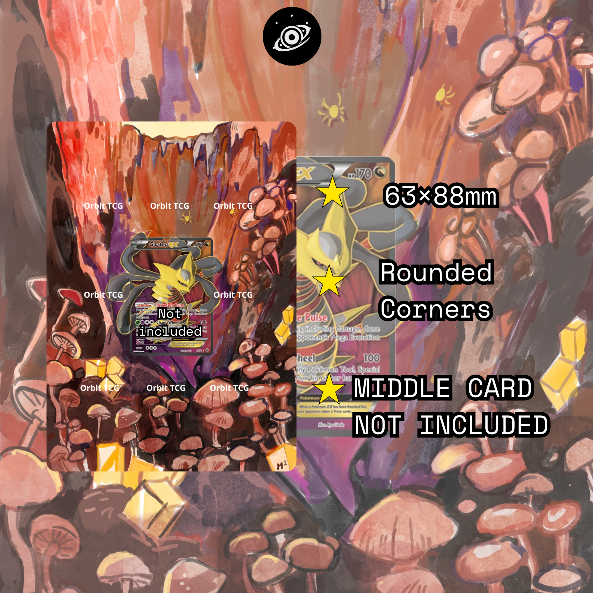 Giratina EX V2 Extended Art Background — AOR 093