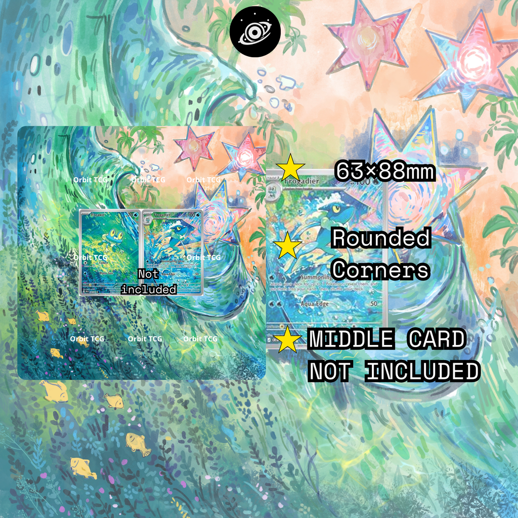 Froakie + Frogadier Extended Art Background | 3×4 Binder Set 💧