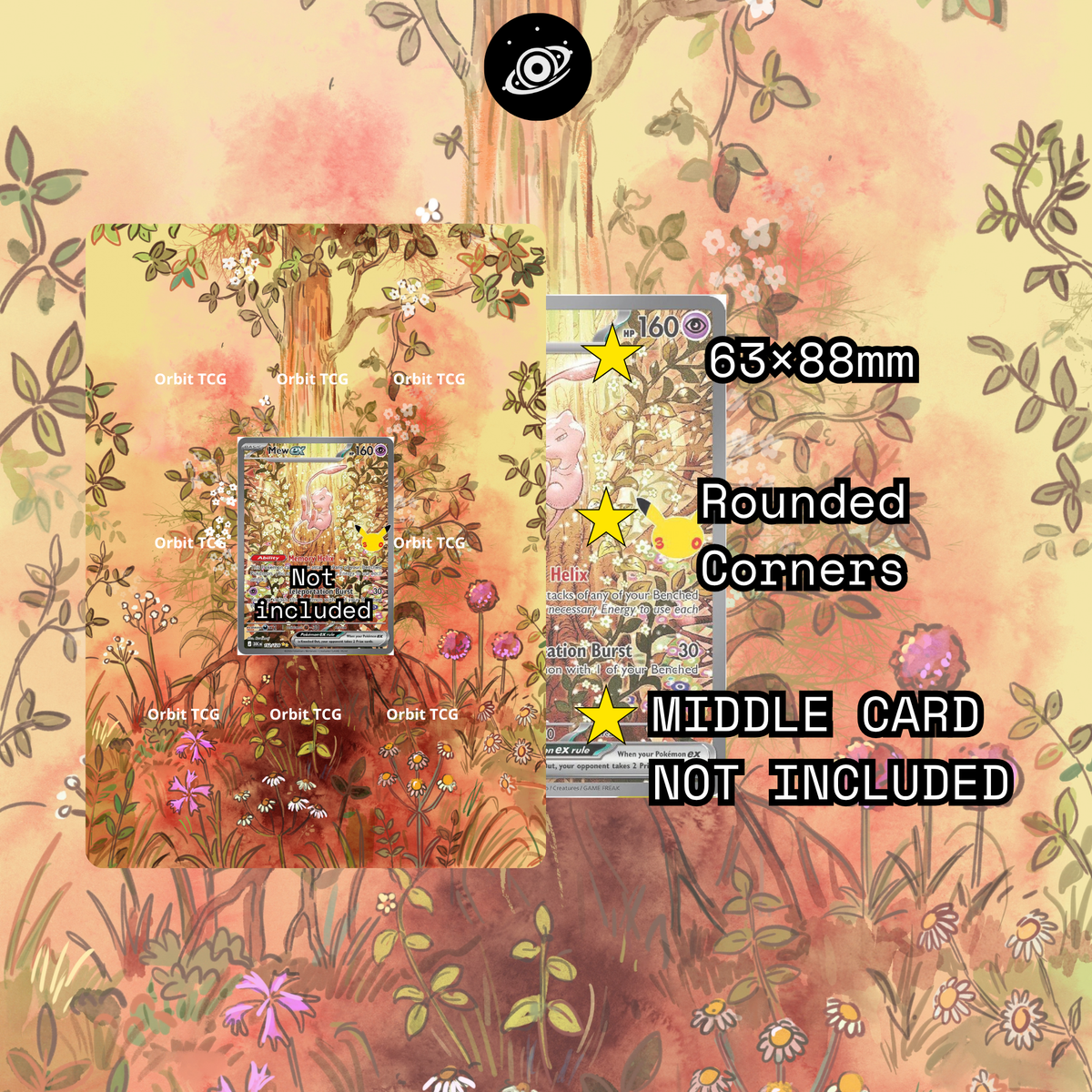 Mew ex Extended Art Background | Pokémon 30th Celebration | 30C 152