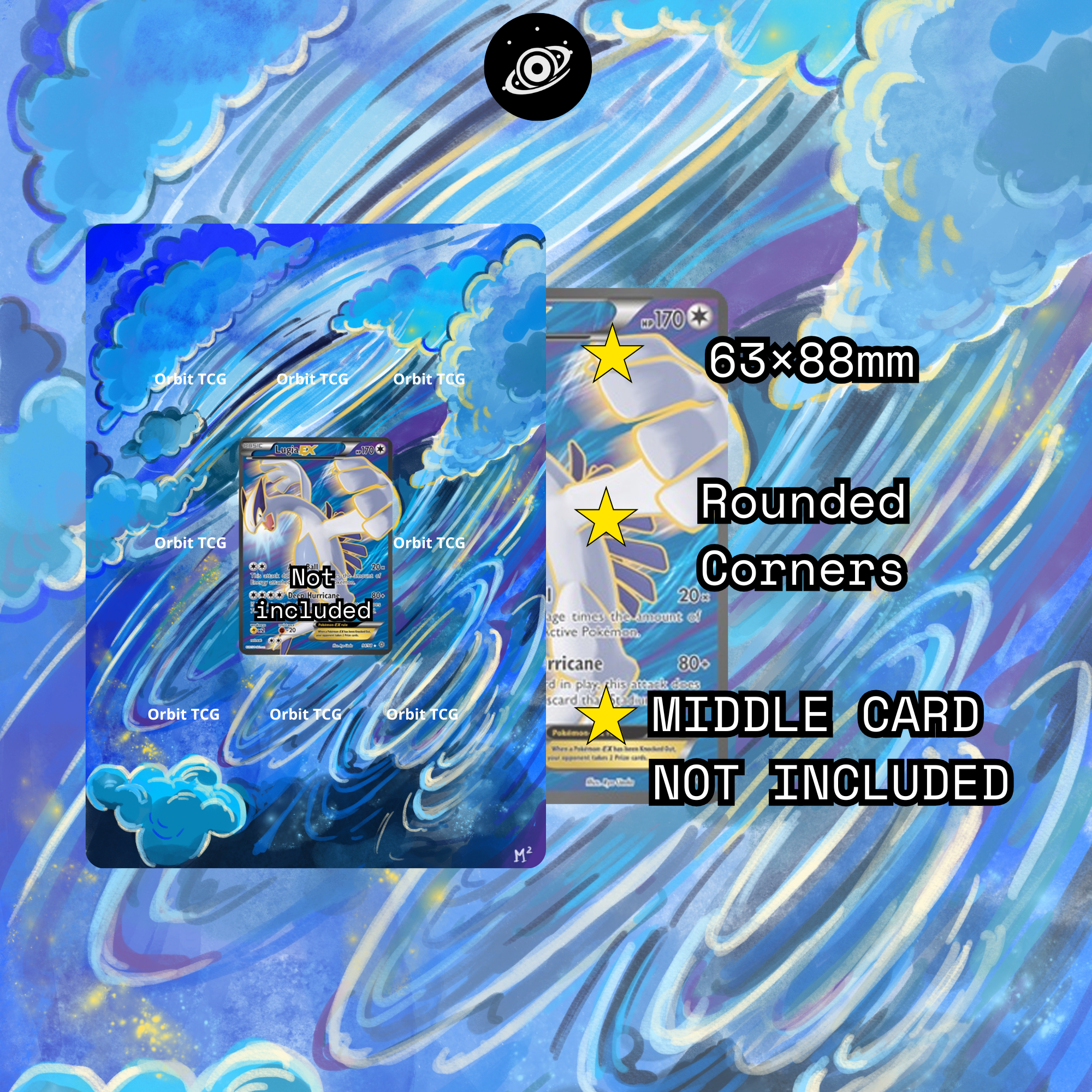 Lugia EX Extended Art Background — AOR 094 | OrbitTCG