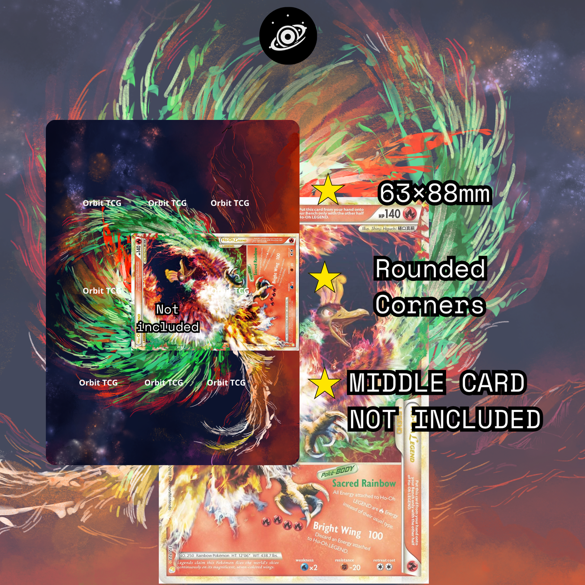 Ho-Oh LEGEND Extended Art Background | HeartGold & SoulSilver #111 + #112