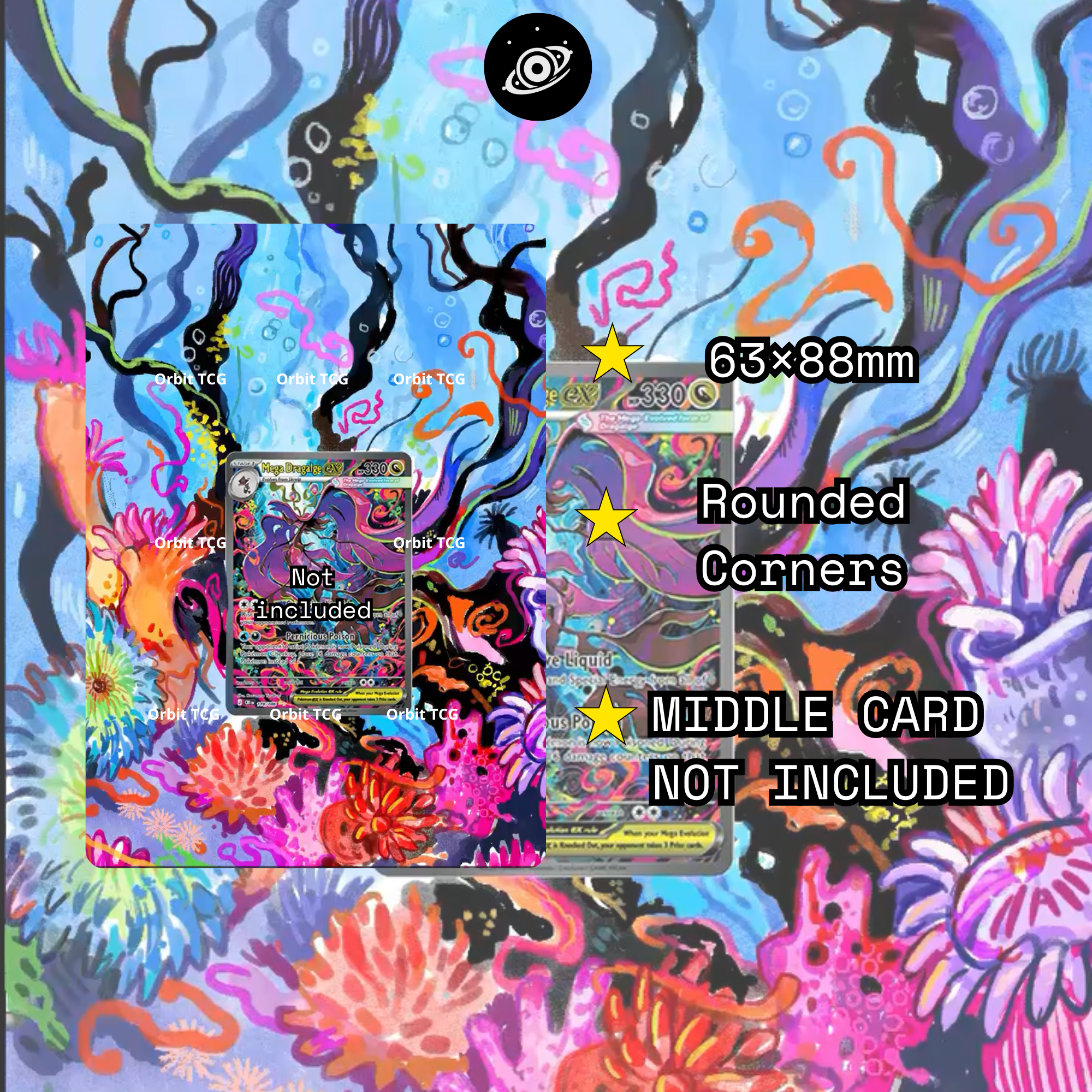Art Extended Background — CRI 118 Mega Dragalge ex | Chaos Rising